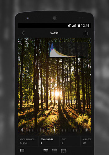 Adobe Lightroom Mobile pro Android