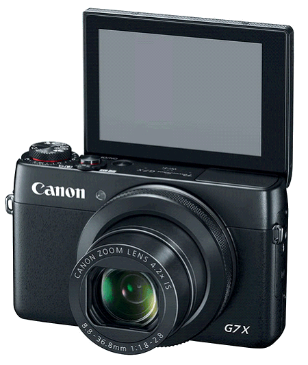 Canon PowerShot G7 X s otočeným displejem