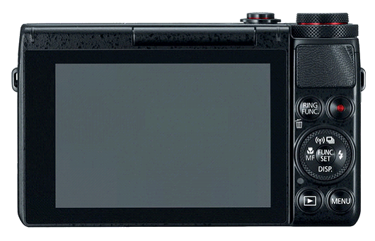 Canon PowerShot G7 X zadní strana s displejem