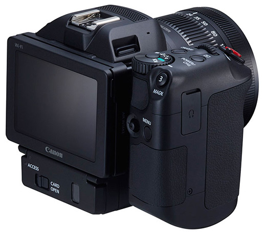 Canon XC10 displej