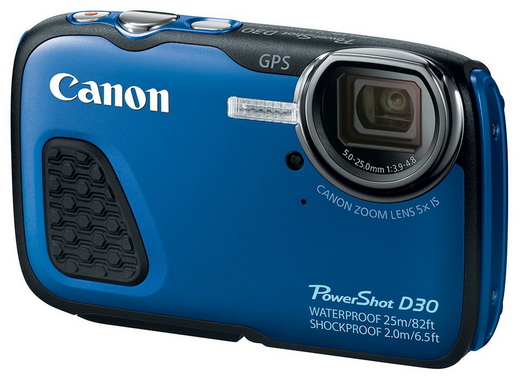 Outdoorový Canon PowerShot D30 do hloubky až 25 metrů