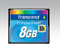 8 GB CompactFlash Type I značky Transcend