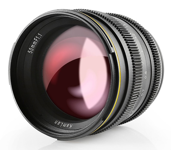 Superlevný supersvětelný SainSonic Kamlan 50mm F1.1