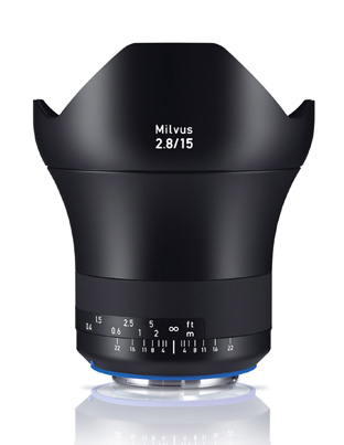 Tři nové objektivy Zeiss Milvus, 2.8/15, 2.8/18 a 2/135