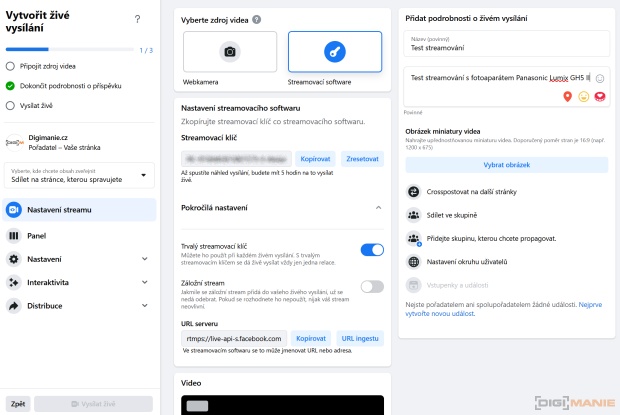 Panasonic Lumix GH5 II: nejen pro vloggery