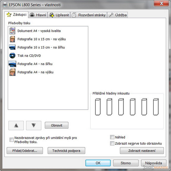 Epson L800: Fotky téměř "zadarmo"