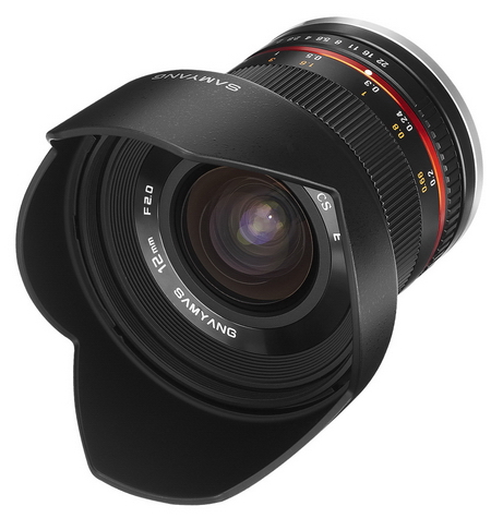 Širokoúhlý objektiv Samyang 12mm F2.0 pro CSC