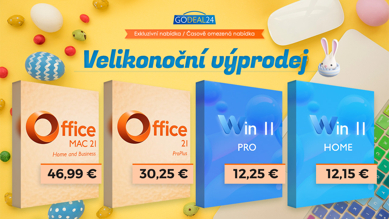 Nejlepší velikonoční výprodej softwaru: Pořiďte si licenci Office 2021 Pro za pouhých 30 €! Speciální nabídka: Windows 11 Pro za 12 €!