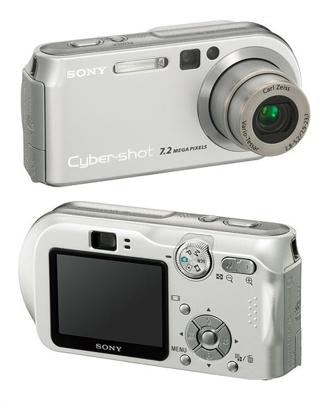 Sony Cyber-shot DSC-P200: Půlkruhová sedmička