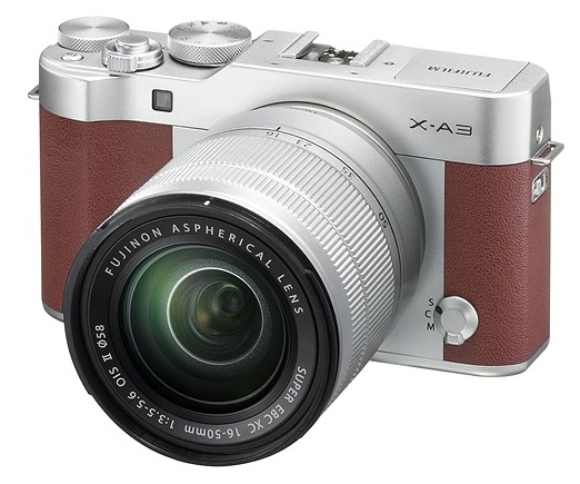 Retro Fujifilm X-A3 s otočným displejem