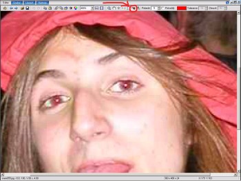 Odstranění červených očí