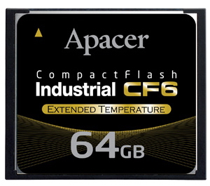 Apacer představil Compact Flash karty CF6