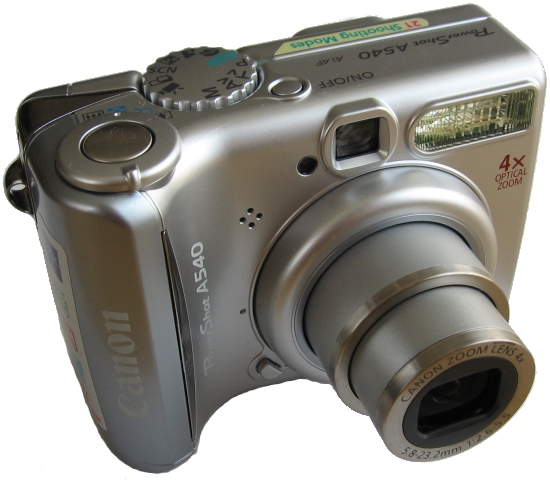 Canon PowerShot A540: Stříbrný šikula