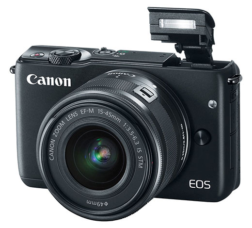 Malý Canon EOS M10 s Wi-Fi a výklopným LCD