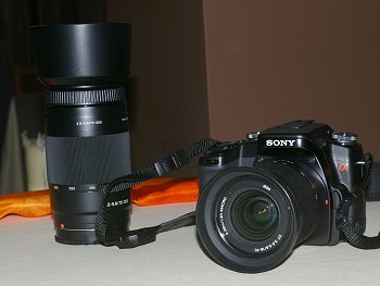 Sony Alfa 100 na scéně
