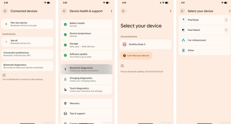 Pixely dostávají nový nástroj pro diagnostiku Bluetooth