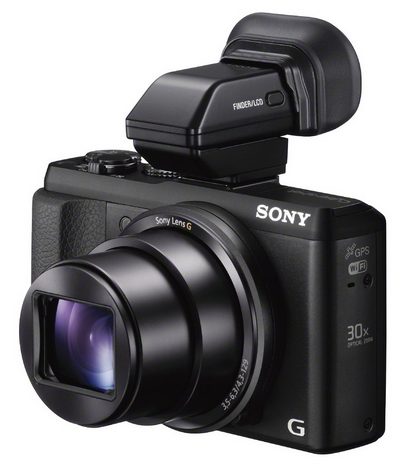 Sony Cyber-shot HX50V s 30× zoomem a sáňkami pro příslušenství