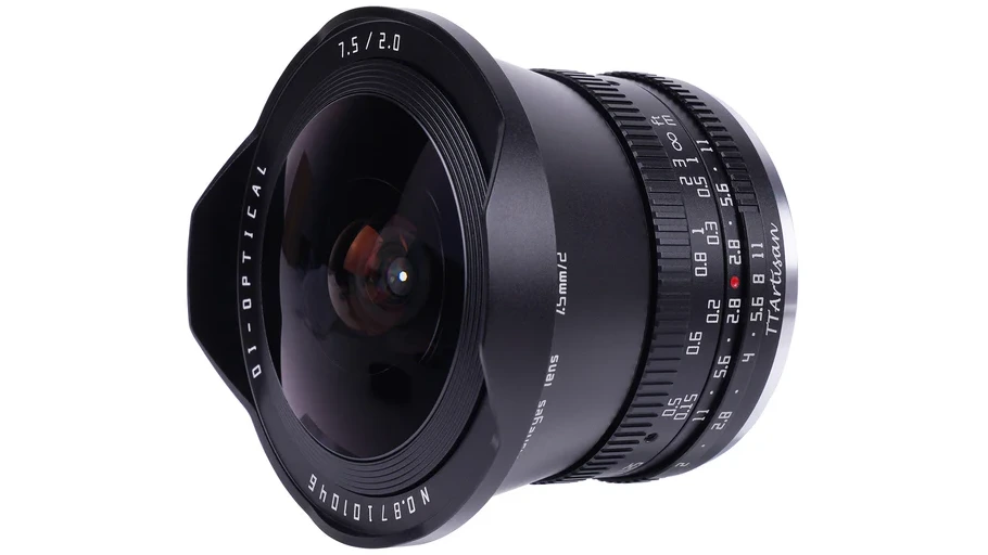 TTartisan má nové rybí oko: 7.5mm F2.0 Fisheye