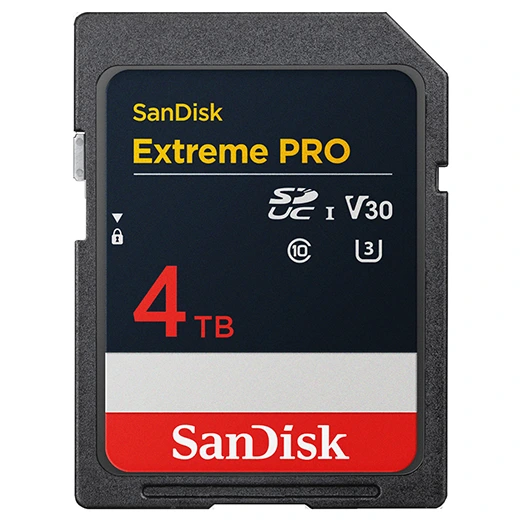 Přichází paměťové karty SDUC, SanDisk ukázal 4TB Extreme Pro