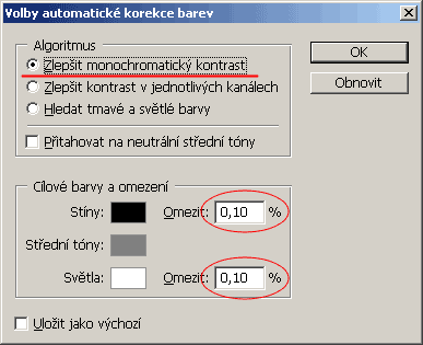 Úpravy fotografií v PC, 3.díl - kontrast