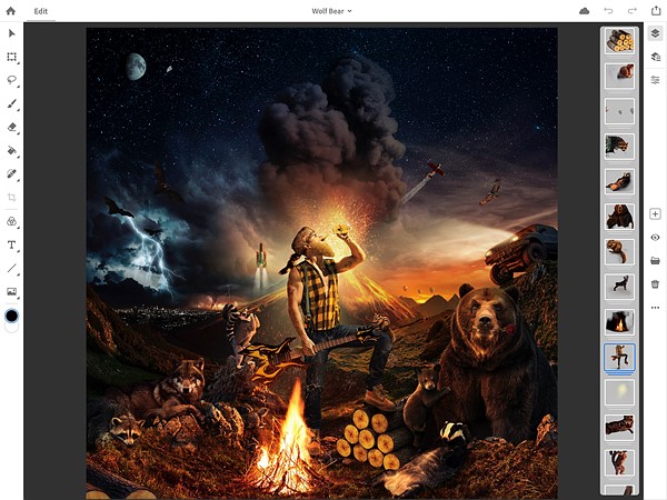 Adobe ukázal Photoshop CC pro iPad