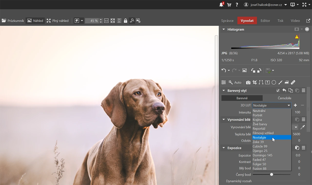 Podzimní update Zoner Photo Studia X: CPU i GPU akcelerace, 3D LUT a další