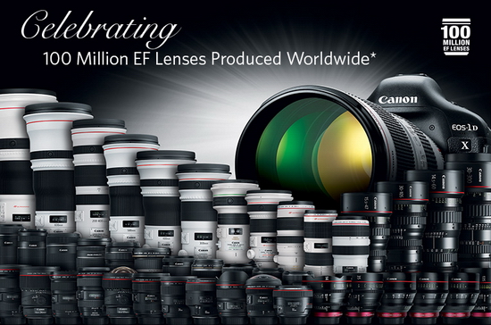 Historie 100 milionů vyrobených objektivů Canon EF