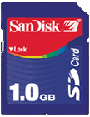CeBIT 2003: 1GB SD karta firmy SanDisk