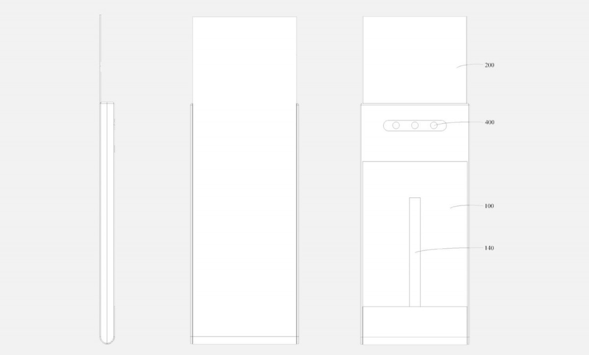 Vivo patentovalo rolovací smartphone s vertikálním výsuvem displeje