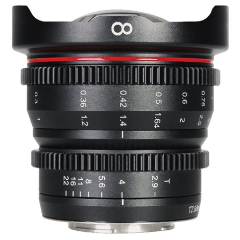 Meike uvedlo cine objektiv 8mm T2.9 pro MFT