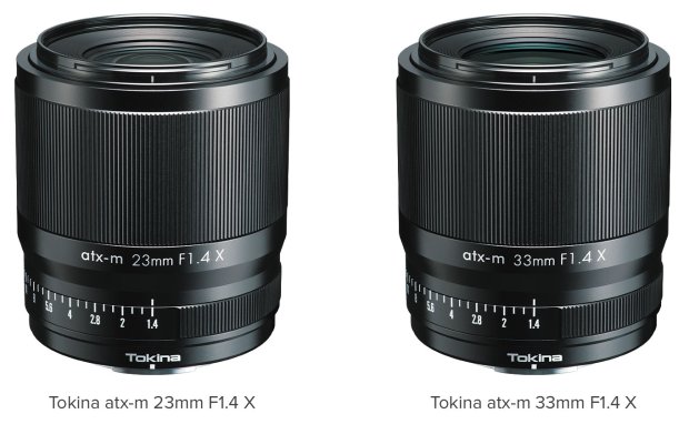 Tokina uvádí atx-m 23mm F1.4 a 33mm F1.4 pro Fujifilm X