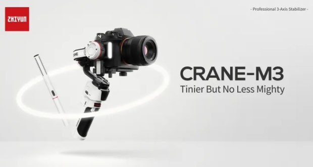 Zhiyun Crane M3: gimbal s vestavěným světlem LED