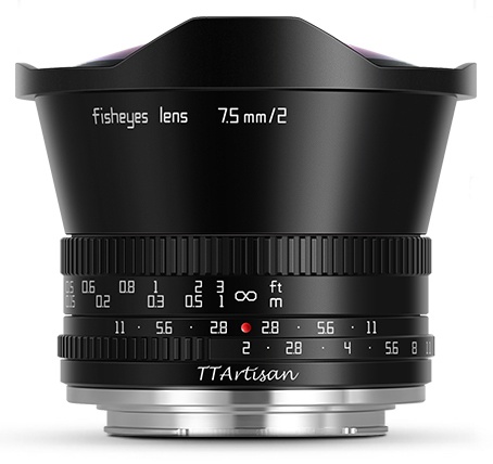 TTartisan uvedl objektiv 7.5mm f/2 Fish-Eye pro CSC