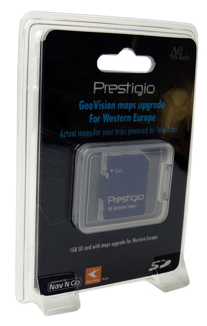 Prestigio zařadilo do nabídky SD karty s mapami západní Evropy
