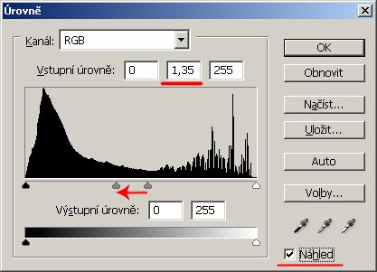 Úpravy fotografií v PC, 4.díl - gamma