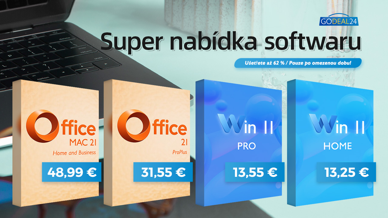 Obrovské slevy na Office 2021 a Windows 11 Pro! Plná verze Office jen za 31,55 € a Windows za 13,55 €