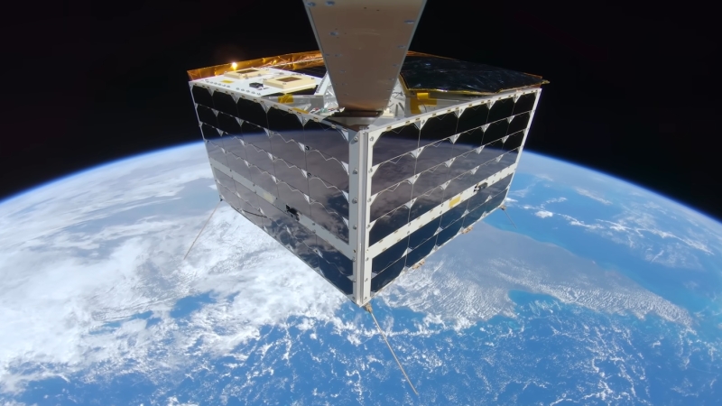 NanoAvionics: satelit ve vesmíru si vyfotil 4K selfie pomocí kamerky GoPro