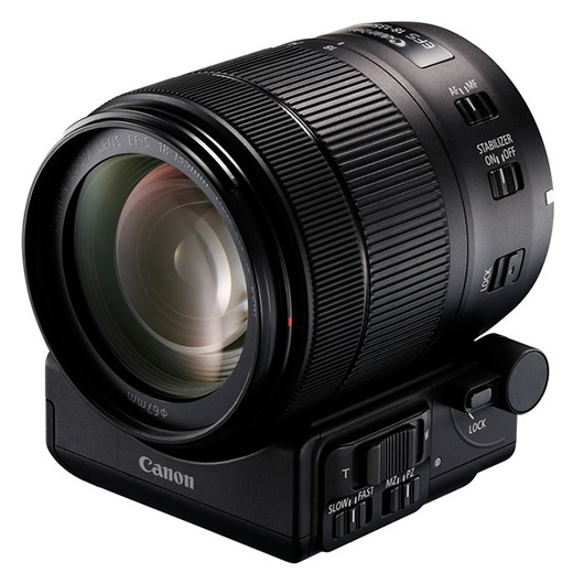 Canon EF-S 18-135mm f/3.5-5.6 IS USM a powerzoom adaptér PZ-E1