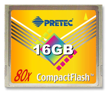 Pretec oznámil 16GB Compact Flash