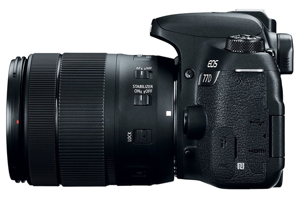 Zrcadlovka Canon EOS 77D ostří v live view za 0,03 s