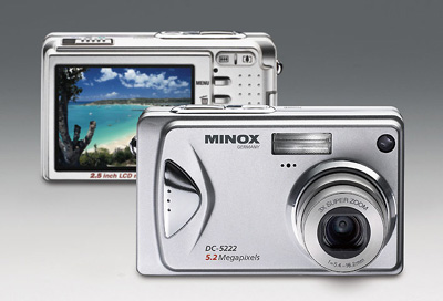 MINOX DC-5222: 5,2 Mpix CCD + 2,5" LCD