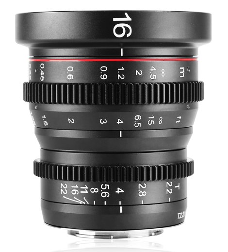 Meike uvedlo objektiv 16mm T2,2 pro video