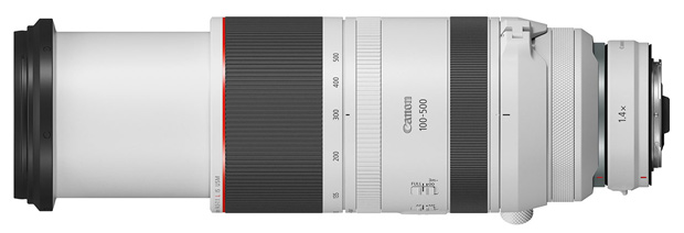 Nový telezoom Canon RF 100-500mm F4.5-7.1 L IS USM