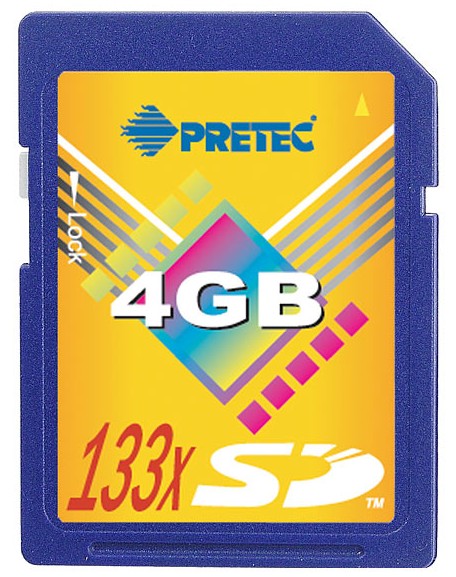 4 GB 133x SD karta a další novinky u Pretecu