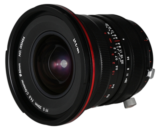 Venus Optics uvádí objektiv Laowa 20mm f/4 Zero-D Shift