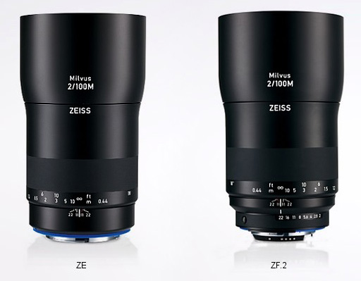 Makro objektivy ZEISS Milvus 2/50M a 2/100M