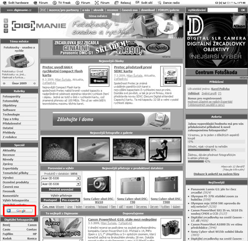 Používáte iGoogle? Přidejte si Digimanii!