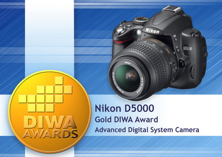 Nikon D5000 získal cenu DIWA Gold Award