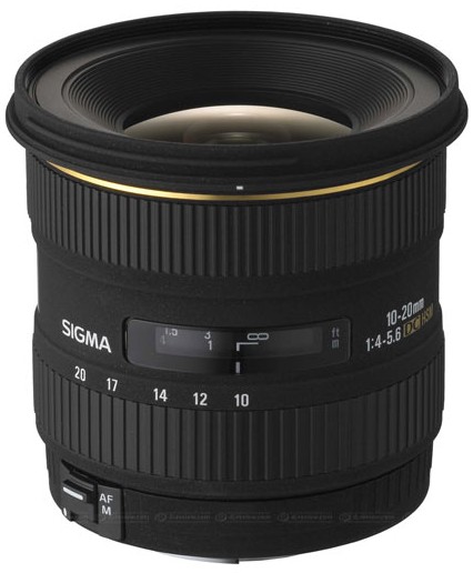 Objektiv Sigma 10 - 20 mm F4 - 5,6 EX DC pro Pentax a KM