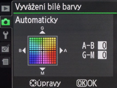 Nikon D3100: základ nabídky DSLR